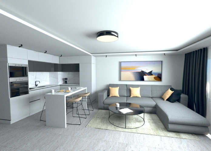 Bachelor Grey — интериорен проект от Atelier by Doli