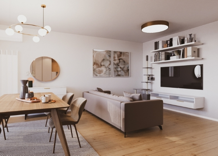 Soft Beige — интериорен проект от Atelier by Doli